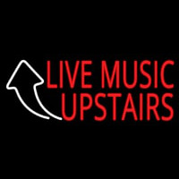 Live Music Upstairs 1 Neontábla
