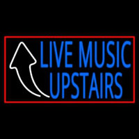 Live Music Upstairs Neontábla