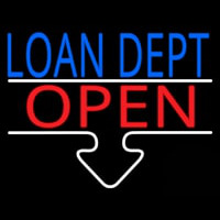 Loan Dept Open Neontábla