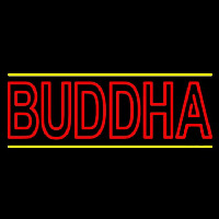 Lord Buddha With Lines Neontábla