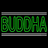 Lord Buddha With White Line Neontábla