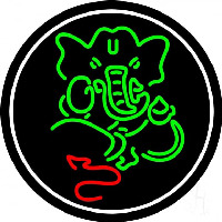 Lord Ganesha With Border Neontábla