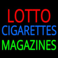 Lotto Cigarettes Magazines Neontábla