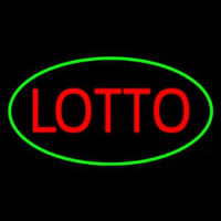 Lotto Oval Green Neontábla