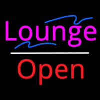 Lounge Open White Line Neontábla