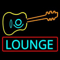 Lounge With Guitar  Neontábla
