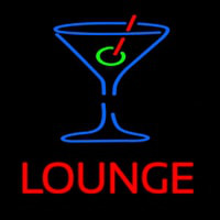 Lounge With Martini Glass Neontábla