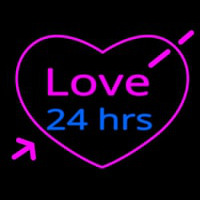 Love 24 Hrs Neontábla