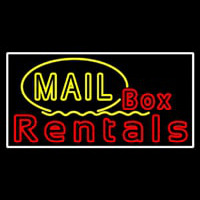 Mail Block Bo  Rentals Neontábla