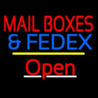 Mail Bo es And Fede  Open Yellow Line Neontábla