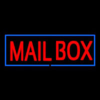 Mailbo  Block Blue Border Neontábla