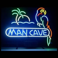 Man Cave Parrot Neontábla