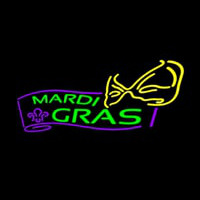 Mardi Grass Logo Neontábla