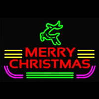 Marry Christmas Logo Neontábla