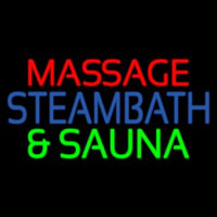 Massage Steam Bath And Sauna Neontábla