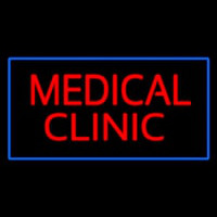 Medical Clinic Rectangle Blue Neontábla