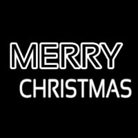 Merry Christmas Logo Neontábla