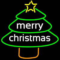 Merry Christmas Tree Neontábla