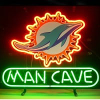 Miami Dolphin Man Cave Bolt Nyitva Neontábla