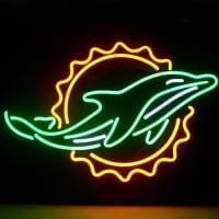 Miami Dolphin Nyitva Neontábla
