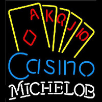 Michelob Poker Casino Ace Series Beer Sign Neontábla