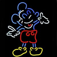 Mickey Mouse & Minnie Logó Kocsma Kijelző Sör Kocsma Neontábla Ajándék Gyors szállítás