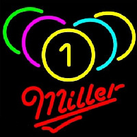 Miller Billiards Rack Pool Neontábla