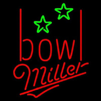 Miller Bowling Alley Beer Sign Neontábla