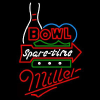 Miller Bowling Spare Time Beer Sign Neontábla