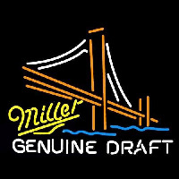 Miller Golden Gate Bridge Beer Sign Neontábla