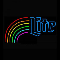 Miller Lite Blue Rainbow Neontábla