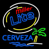 Miller Lite Cerveza Beer Bar Neontábla