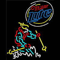 Miller Lite Logo Skier Neontábla