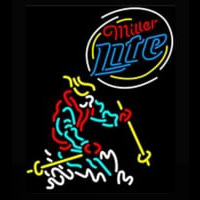 Miller Lite Logo Skier Neontábla