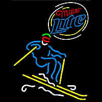 Miller Lite Skier Neontábla