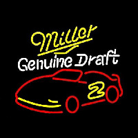 Miller NASCAR Rusty Wallace 2 Beer Sign Neontábla