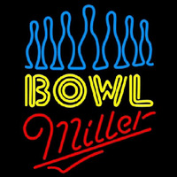 Miller Ten Pin Bowling Beer Sign Neontábla