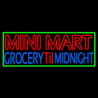 Mini Mart Groceries Till Midnight Neontábla