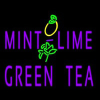 Mint Lime Green Tea Neontábla