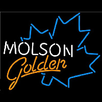 Molson Golden Blue Maple Leaf Beer Sign Neontábla