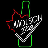 Molson Ice Bottle Neontábla