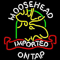 Moosehead Moose Imported On Top Neontábla