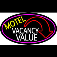 Motel Vacancy Value With Arrow Neontábla