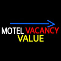 Motel Vacancy Value With Arrow Neontábla