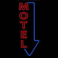 Motel With Down Arrow Neontábla
