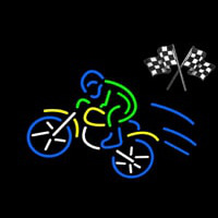 Motocross Bike And Rider Neontábla