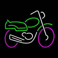 Motorcycle Multicolored Logo Neontábla
