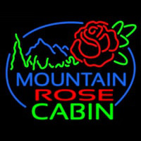 Mountain Rose Cabin Neontábla