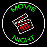 Movie Night With Border Neontábla