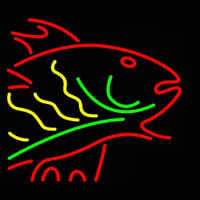 Multi Color Fish Neontábla